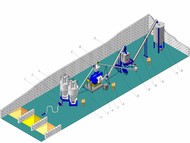 Линия по приготовлению гранулированного корма, пеллет. Линия гранулирования